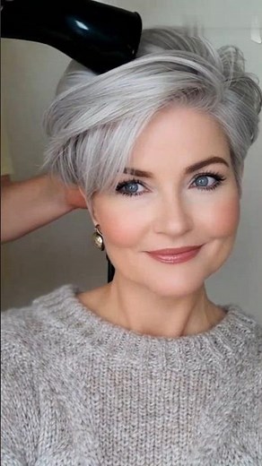 Pixie after 40 #haircut #pixie