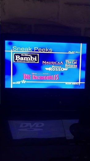 Sneak Peeks Menu from The Cat Returns 2005 DVD