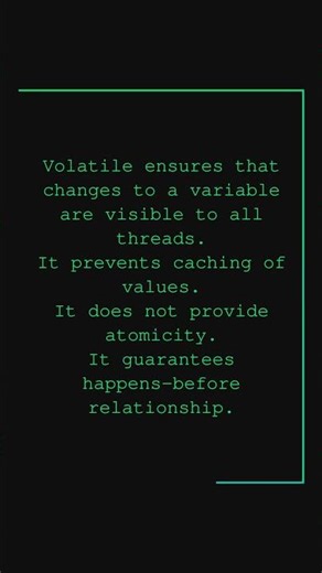 How does volatile ensure visibility in Java | Most Asked Java Interview Questions #java #interviewqu