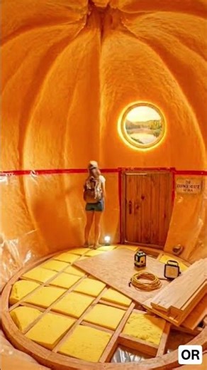 I Built a Luxury House Inside a Giant Orange by the Riverside | Full Timelapse Build