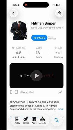 HOW TO DOWNLOAD HITMAN SNIPER IN APP STORE
