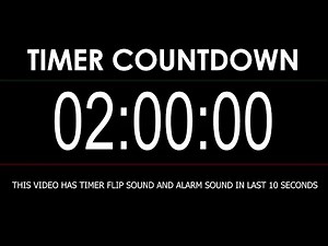 2 Hours or 120 Minutes Timer Countdown with Flip Clock Sound | Timer with Alarm #timer #countdown