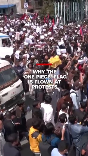 From Indonesia to Nepal, protestors are waving the pirate flag from "One Piece", the best-selling Japanese manga. CNN's @hanacocoaa explains why it's become a global banner of anger and defiance. | CNN International