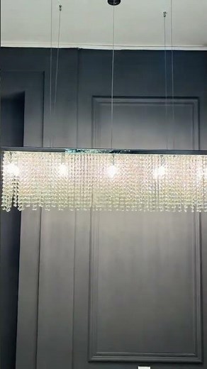 This Linear Crystal Chandelier Is The Ultimate Dining Room Statement! ✨💎