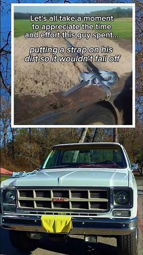 That dirt ain’t going anywhere! 🤣 #comedy #hauling #truckers #fallguy #funny #gmc #redneck #trucks