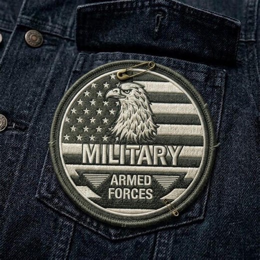 Military Armed Forces Eagle Patch, American Flag Tactical Embroidered Badge, Patriotic USA Army Style Patch - Etsy