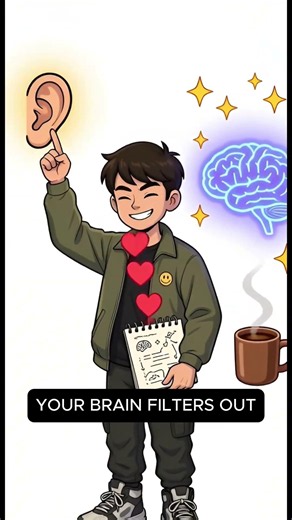 How your brain filters the noise 🔇 #brainhacks #shorts