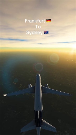 Frankfurt to Sydney flight in Microsoft Flight Simulator 2024