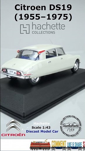 Citroen DS19 (1955–1975) Hachette Scale 1:43 Diecast Model Car