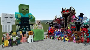 46K views · 512 reactions | All Minecraft Mobs Vs All Poppy Playtime Chapter 3-1 Monsters In Garry's Mod! #poppyplaytime #gmod #garrysmod | Piyush Gaming | Facebook