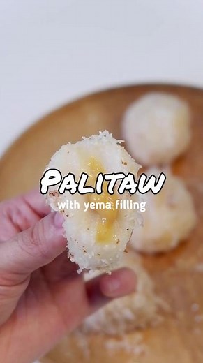 Delicious Palitaw with Yema Filling Recipe