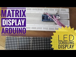 32x8 Led matrix scrolling using Arduino