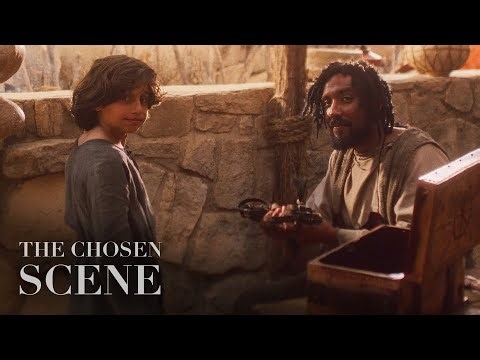 Joseph Gives Jesus a Gift (The Chosen Scene)