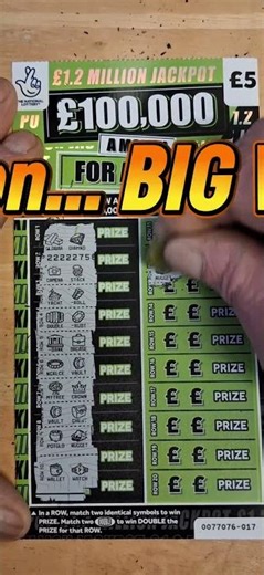 Another £5 Scratchcard… £100,000 A MONTH For A Year?! 😳 #shorts