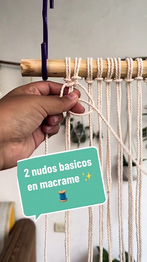 2 Nudos Básicos en Macramé: Tutorial Paso a Paso
