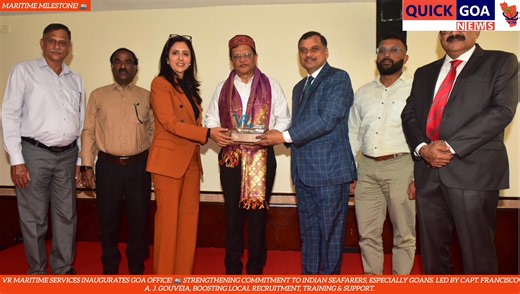 VR Maritime Services Pvt. Ltd. Inaugurates Goa Office, Strengthening Commitment to Indian Seafarers #Goa ! VR Maritime Services Pvt. Ltd., a leading name in crew management and maritime services, inaugurated its new Goa office on 9 January 2026, marking a significant milestone in the company’s strategic expansion across India. The new office reflects VR Maritime’s steady growth and its continued commitment to providing direct access, enhanced support, and better career opportunities to Indian se