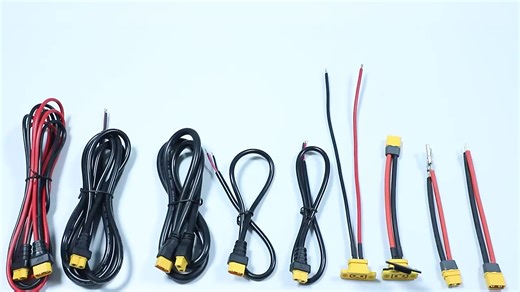 XT60 Male Connector for Automobile Use Copper Core PVC Insulation Tinned/Stripped End 14AWG 200MM Wire