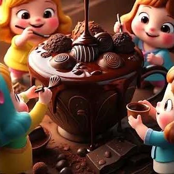 Cute 3D Cartoon Characters Making a Chocolate World 🍫 | Satisfying Chocolate Art | Chocolate 3D