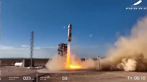 Bezos' Blue Origin completes fifth crewed flight launch
