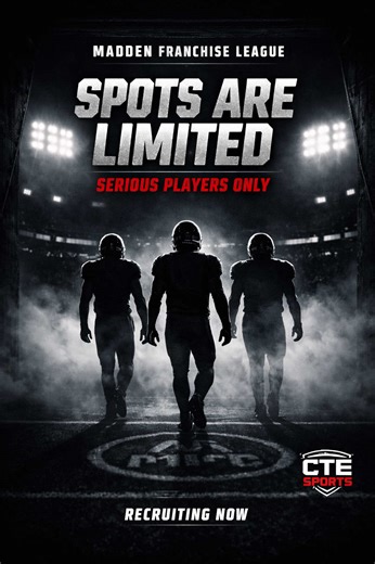 Spots are limited. This isn’t casual Madden. This is CTE SPORTS. Competition-driven. Community-built. Serious players only. Think you belong? Prove it. ⬇️⬇️⬇️ #madden26 #maddenfranchise #CTESports #MaddenLeague #9