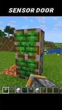 Automatic Sensor Door in Minecraft _ Easy to built #minecraft #shorts