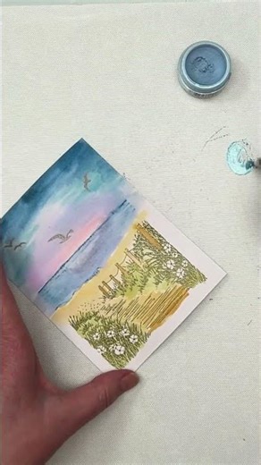 Watercolor Sea you Soon Retirement card