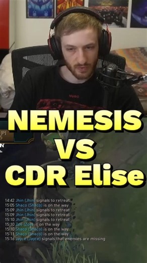 Nemesis Finds Out About CDR Elise! #leagueoflegends