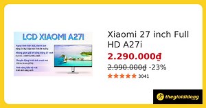 Màn hình Monitor Xiaomi A27i 27 inch chỉ 2.390k, góp 0%