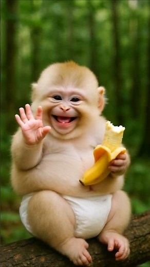 Did you see the monkey saying hello?❤️🐒