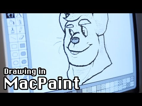 Drawing in the original MacPaint | Drawing in MacPaint #1