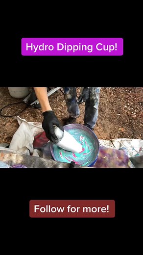 Hydro Dipping Cup!!!! #results #fyp #foryou #foryoupage #hydrodipping #tutorial #art #hydrodip #supportsmallbiz #sidehustle #monogram #custom #hustle