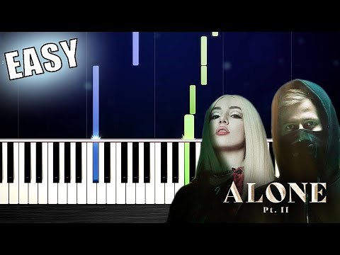 Alan Walker & Ava Max - Alone, Pt. II - EASY Piano Tutorial by PlutaX