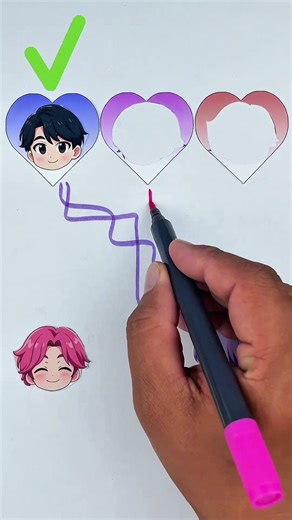 K-pop Demon Hunters Saja Boys line connect to heart puzzle #kpopdemonhunters