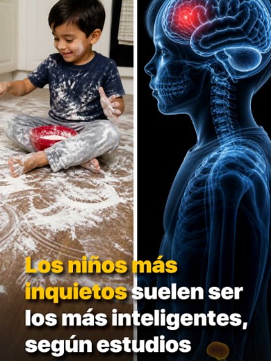 Los niños más inquietos suelen ser los más inteligentes, según estudios