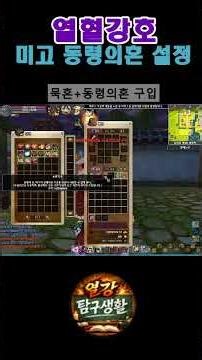 동령의 살성 미고의 동령의혼 묵혼 세팅 방법 열강 기초 공부#열혈강호 #열혈강호온라인 #pc게임 #Yulgang #yulgangonline #yulgangpc