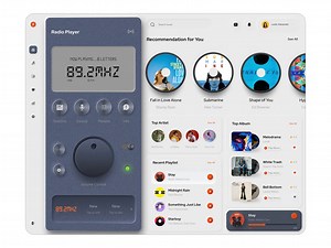 Ai music website design web app