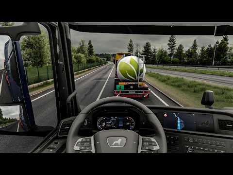 4K Realistic Ultra Graphics MAN TGX| Euro Truck Simulator 2 Snowymoon Mod Full Gameplay