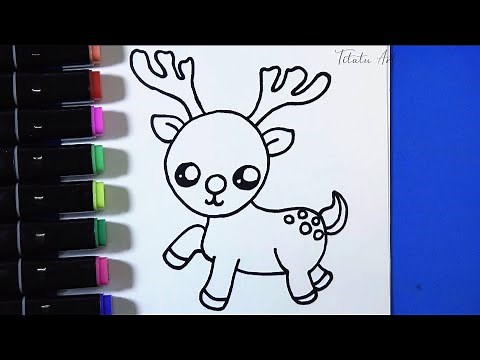 How to Draw a Cute Reindeer | Easy Drawing For Kids