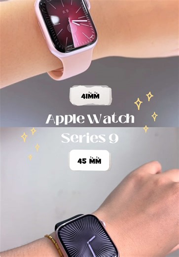 รีวิว Apple Watch Series 9 สีชมพู ขนาดหน้าจอ 41 vs 45