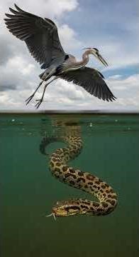 A Baby Anaconda's Struggle for Survival #BabyAnaconda'sFirstBreath #AmazonAnimals #Snake