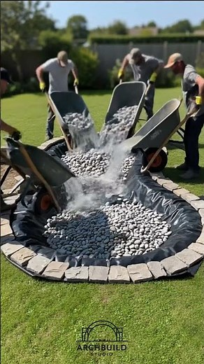 Koi Pond Construction Process: From Digging to Finish (Time-lapse) 🏗️ | ArchBuild Studio