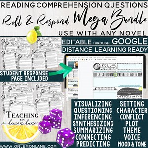 Reading Comprehension Questions Any Text | Roll & Respond MEGA BUNDLE