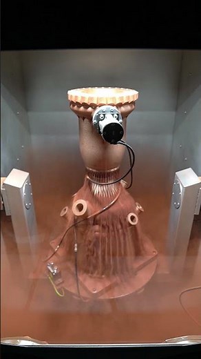 Launcher E-2 - 3D printed combustion chamber automatic de-powdering #2