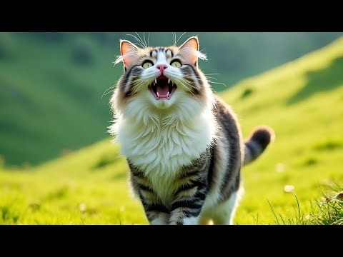 Aggressive Manx Cat Sound Video 😾🔥 | Angry Cats Meowing Loudly | Dangerous Cat Sounds 🐱⚠️