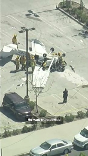 Small plane snaps power pole and crashes in Los Angeles