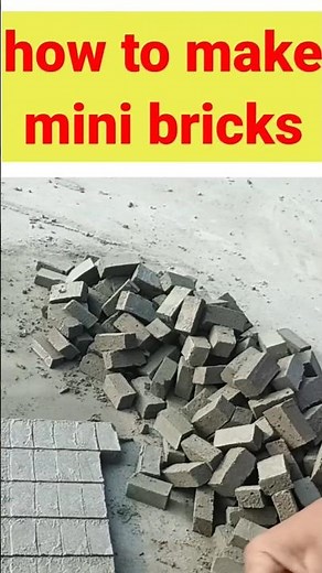 how to make mini bricks #civilengineering #construction #shorts