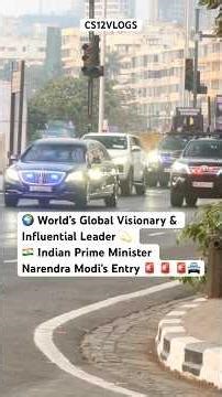 World Global Leader Indian Pm Narendra Modi’s Entry With SPG Security Convoy #Shorts#India#car#modi
