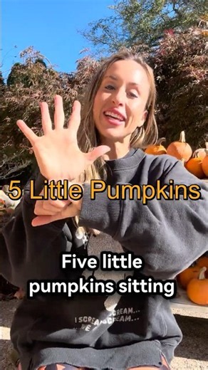 5 Little Pumpkins Sitting on a Gate - classic Halloween Rhyme #preschoolfun