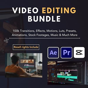 Ultimate Video Editing Bundle | Premiere Pro, After Effects, Capcut | Transitions, Luts, Presets, SFX, Stock Footage | PLR/MRR Rights - Etsy Australia