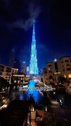 Burj Khalifa Light Show Dubai 🇦🇪 | World’s Tallest Building Spectacle #shorts
